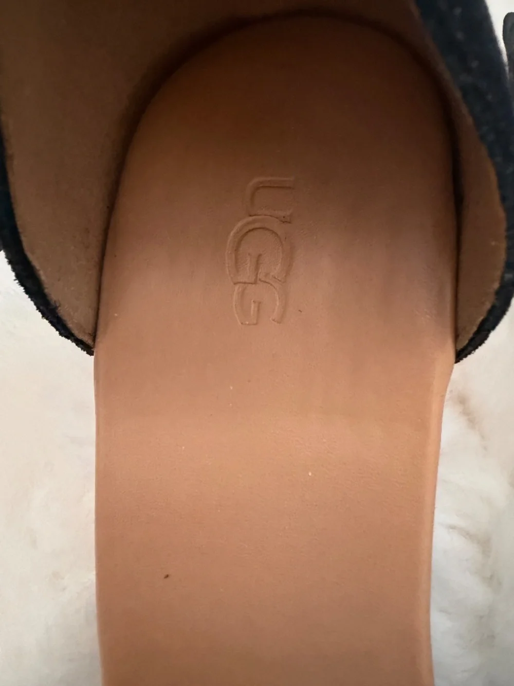 UGG Women’s Yarrow Black Canvas Espadrille Wedge Sandals sz 10